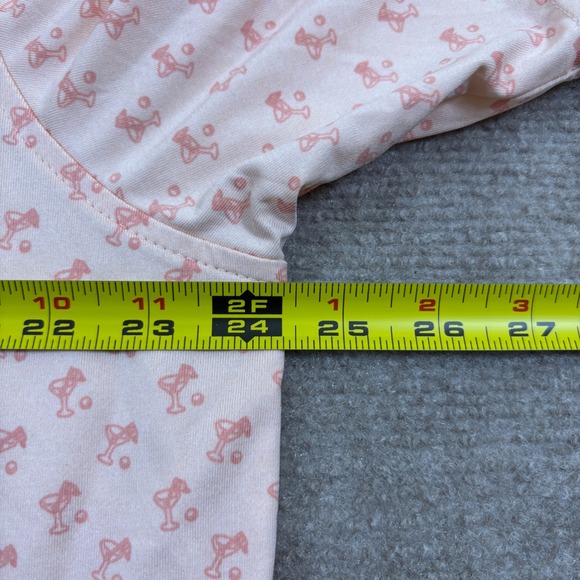 Jim Nantz by Vineyard Vines Orange Martini Print AOP Polo TPC Sugarloaf Men's XL - Picture 7 of 8